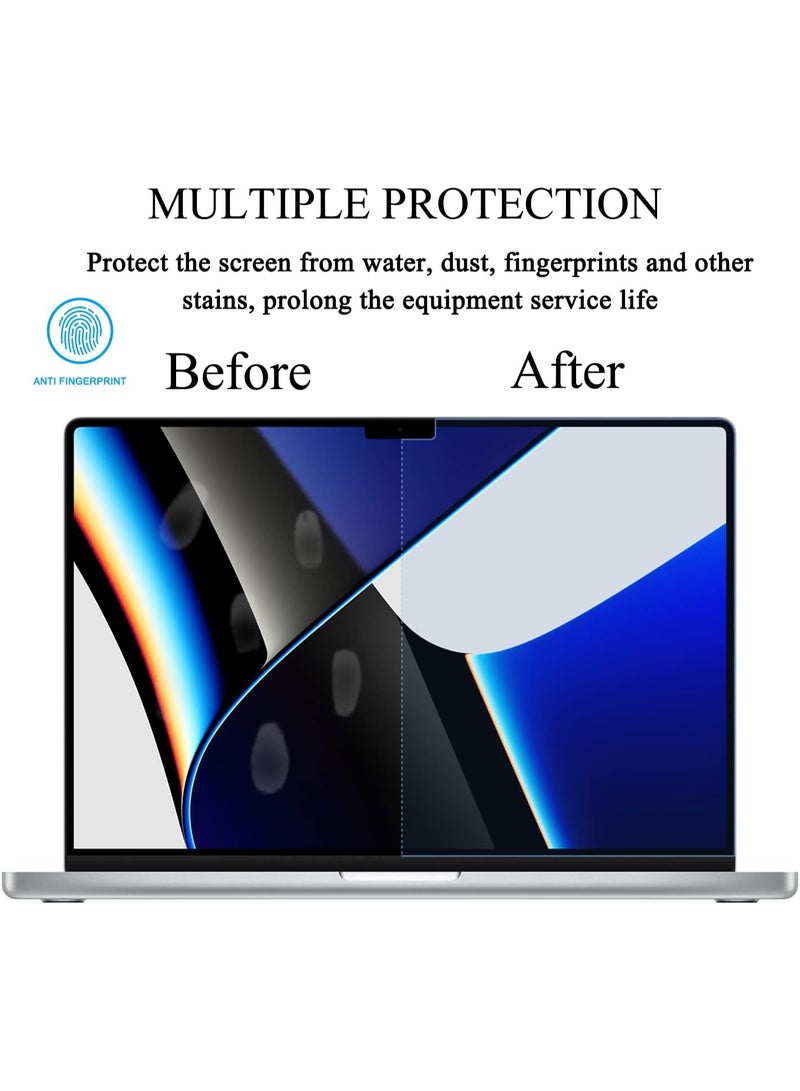 1Pack Anti Blue Light Matte Laptop Screen Protector Compatible with 2025-2021 MacBook Pro 14 inch M5 M4 M3 M2 M1 Pro Max Chip, Eye Protection Anti Glare Computer Screen Cover - Image 3